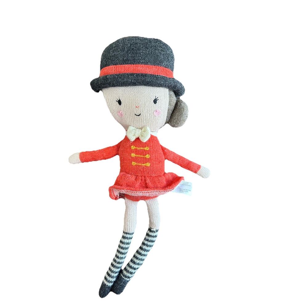 Anthropologie Lauvely Girl Doll Knit Plush Stuffed Collectible Toy